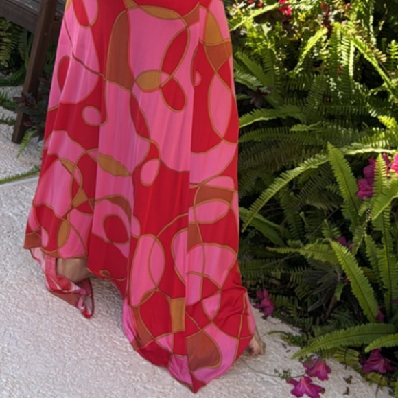 Vintage Silk Halter Dress by Flora Kung - Picture 4 of 8